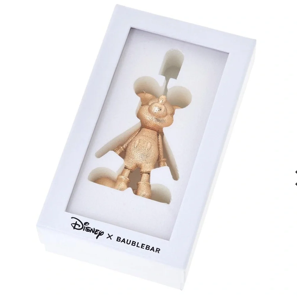 $68 Disney x BaubleBar Mickey Mouse Disney Bag Charm: Goldtone - Picture 4 of 8